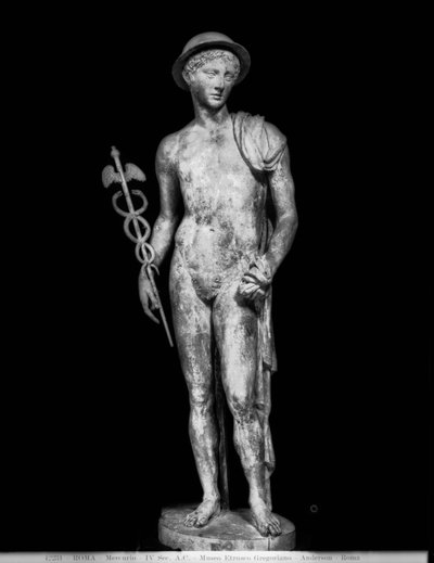 Standbeeld van Mercurius door Roman Roman
