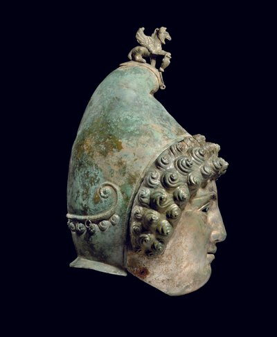 De Crosby Garrett helm, laat 1e-2e eeuw na Christus (brons) door Roman Roman