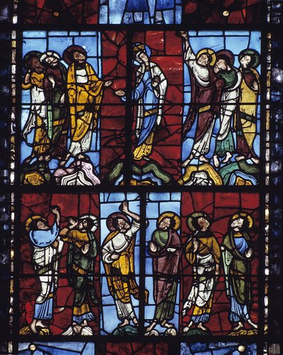 Hemelvaart (glas-in-lood) door Romanesque