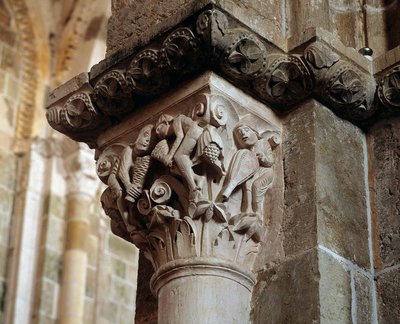 Afbeelding van de Winden (gekerfd kapiteel) door Romanesque