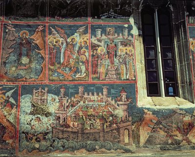 Beleg van Constantinopel door Sultan Mehmet II in 1453 door Romanian School