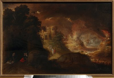 Sodom en Gomorra door Rombout van Troyen