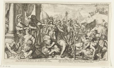 Allegorie op de aanwinsten in Brabant door Romeyn de Hooghe