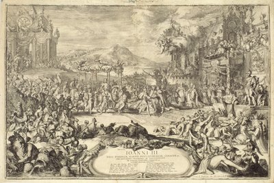 Kroningsintocht van Jan III (1629-96) in Polen, 1675 door Romeyn de Hooghe