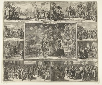 De vrede van Westminster, 1674 door Romeyn de Hooghe