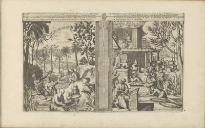 Dranken in Oost-Indië; Lakwerk en papier uit China door Romeyn de Hooghe