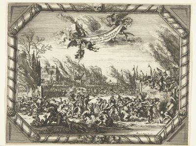 Franse wreedheden in Bodegraven en Zwammerdam, 1672 door Romeyn de Hooghe