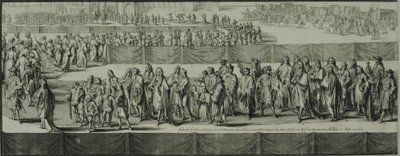 Begrafenisstoet van koningin Maria II, 1695 door Romeyn de Hooghe