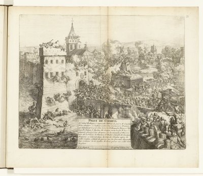 Inname van Corbeil, 1590 door Romeyn de Hooghe