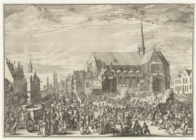 Intocht van Leopold I in Brussel, 1686 door Romeyn de Hooghe