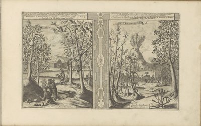 Kaneel, nootmuskaat, kruidnagel en bamboe door Romeyn de Hooghe