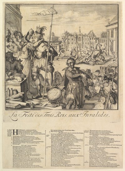Le Feste des Trois Rois door Romeyn de Hooghe