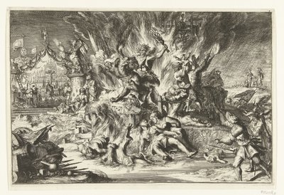 Oorlog en tirannie teisteren Nederland door Romeyn de Hooghe