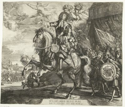 Ruiterportret van Willem III, prins van Oranje door Romeyn de Hooghe