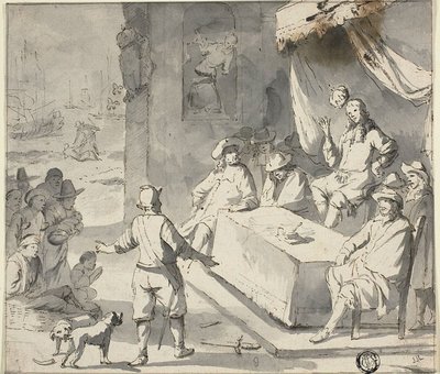 Scène uit de Nederlandse geschiedenis: Smekelingen voor de heerser door Romeyn de Hooghe