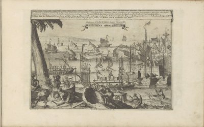 Schepen en speeljachten door Romeyn de Hooghe