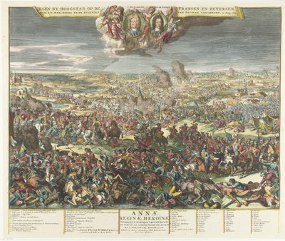 Slag bij Höchstädt, 1704 door Romeyn de Hooghe