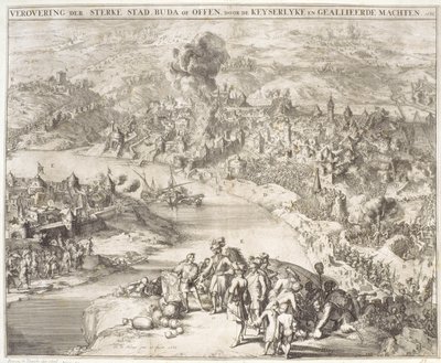 Het Beleg van Buda in 1541 door Romeyn de Hooghe