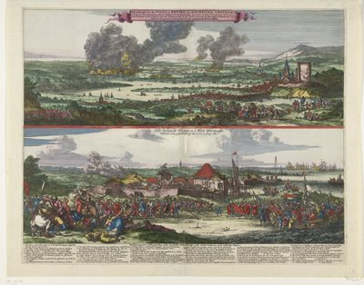 Tocht naar Chatham en de verovering van het eiland Sheppey, 1667 door Romeyn de Hooghe