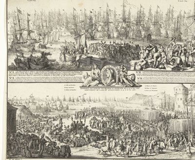 Tocht van Willem III naar Engeland, 1688 door Romeyn de Hooghe