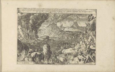 Vulkanen en stormen door Romeyn de Hooghe