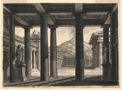 Toneelontwerp voor de opera "L