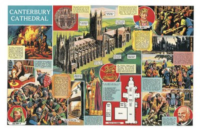 Kathedraal van Canterbury door Ron Embleton