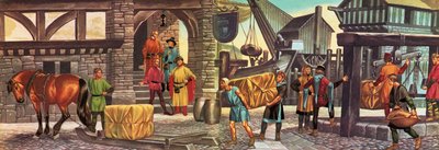In de dagen van onze voorouders: Een levendige handel in wol door Ron Embleton