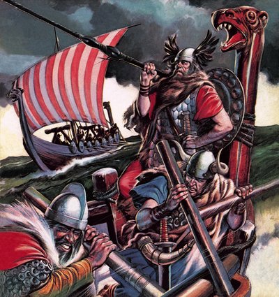 Leif Eriksson, de Viking die Amerika stichtte door Ron Embleton