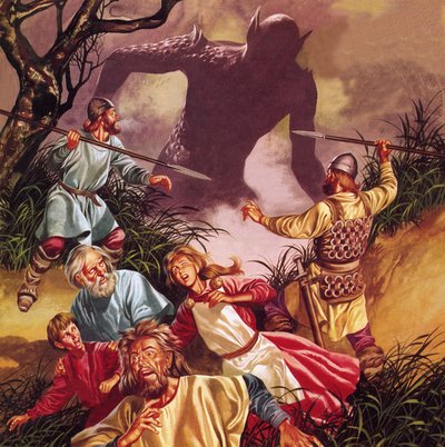 De legende van Beowulf: Grendel - Verschrikking in de moerassen door Ron Embleton