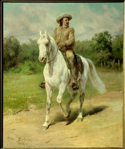 Portret van William Frederic Cody (1846-1917), bekend als Buffalo Bill, Amerikaanse soldaat, avonturier en ruiteracteur. Schilderij uit 1889 door Rosa Bonheur (1822-1899) door Rosa Bonheur