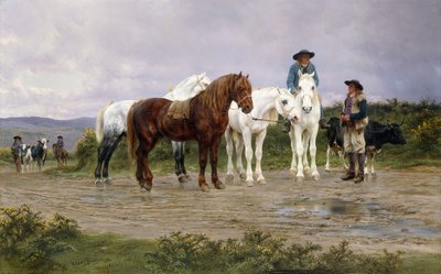 Boerenmarkt in de Pyreneeën, 1884 door Rosa Bonheur