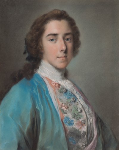 Portret van Henry Fiennes Pelham-Clinton, negende Graaf van Lincoln en tweede Hertog van Newcastle door Rosalba Carriera