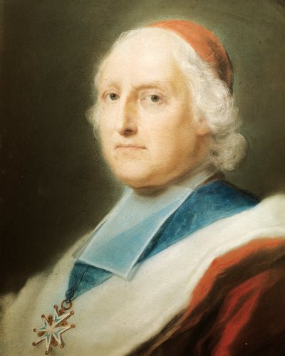 Portret van Kardinaal de Polignac door Rosalba Giovanna Carriera
