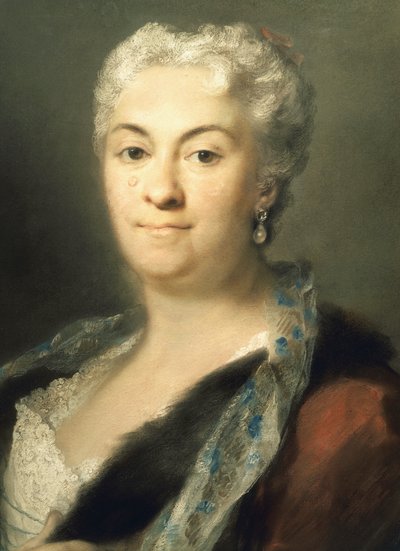 Portret van een dame door Rosalba Giovanna Carriera