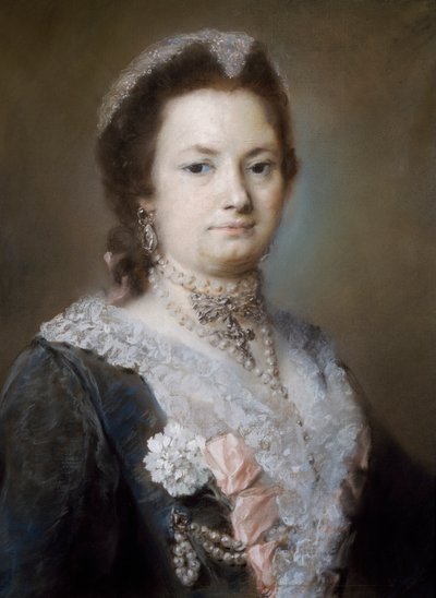 Portret van een dame door Rosalba Giovanna Carriera