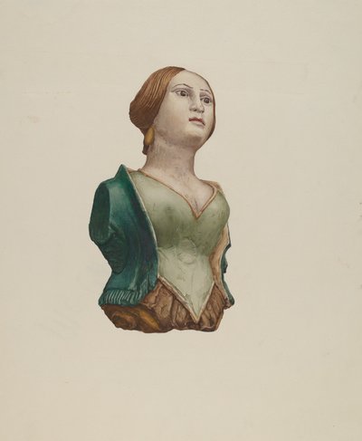 Halflang figuur door Rosamond P. Gray