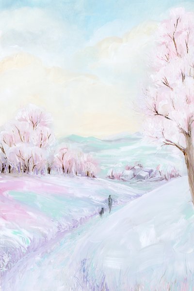 Een dromerige wandeling langs de winterbloesem door Rosana Laiz Blursbyai
