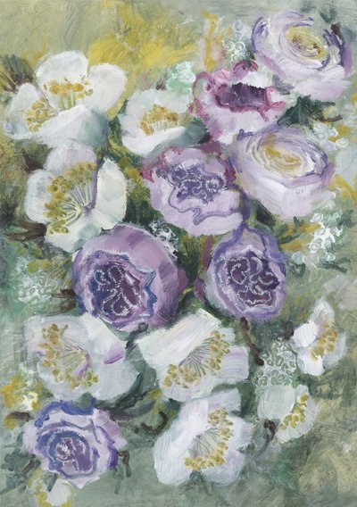 Boeket met lavendel en wit door Rosana Laiz Blursbyai