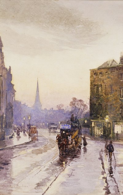 De Tram Halen in Nassau Street, Dublin door Rose Maynard Barton