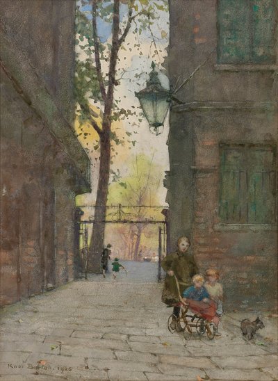 Parks Place, Knightsbridge, Londen, 1916 door Rose Maynard Barton