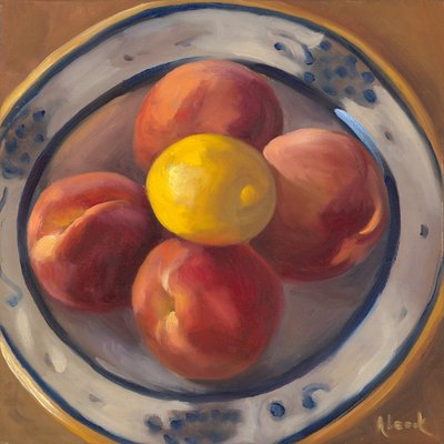 Perziken en Citroen, 2016 door Rosemarie Adcock