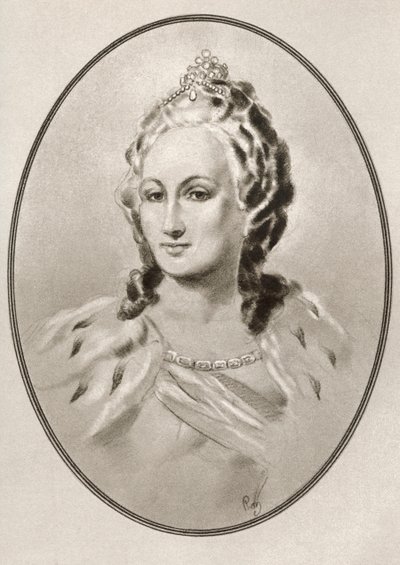 Catharina II, uit Levensbiografieën van beroemde heersers door Ross Gordon