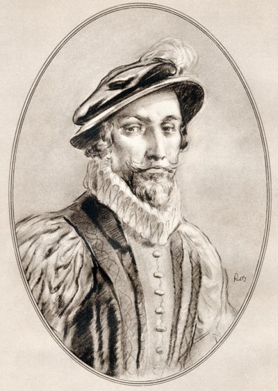Sir Walter Raleigh, uit Levensbiografieën van beroemde mannen door Ross Gordon