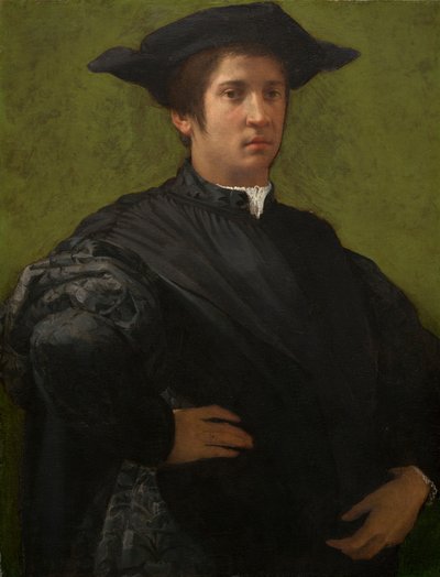 Portret van een Man door Rosso Fiorentino