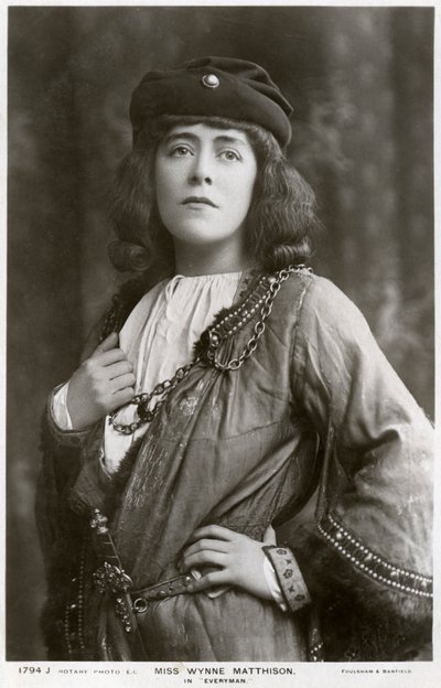 Edith Wynne Matthison, Britse actrice, ca. 1907 door Rotary Photo