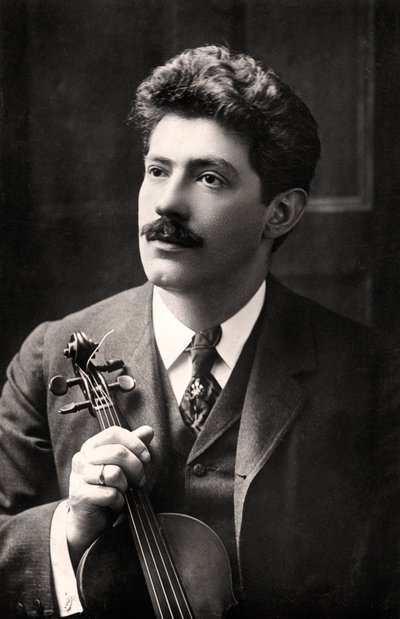 Fritz Kreisler 1875-1962, Oostenrijks-Amerikaanse violist en componist, 1907 door Rotary Photo