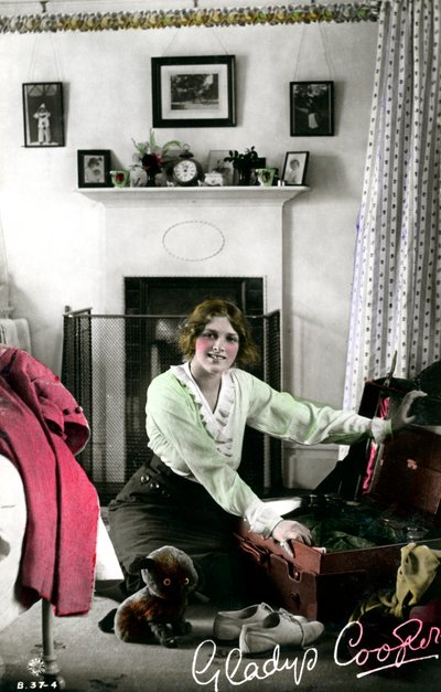 Gladys Cooper 1888-1971, Engelse actrice, begin 20e eeuw door Rotary Photo