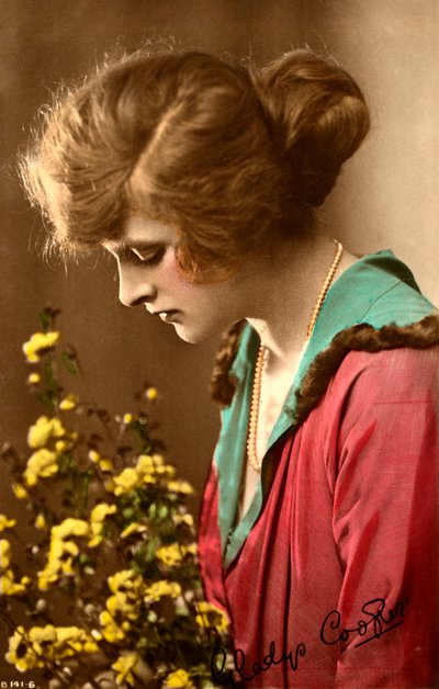 Gladys Cooper, Engelse actrice, begin 20e eeuw door Rotary Photo