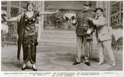 Leden van de cast van Oh! Oh! Delphine!!!, ca. 1916 door Rotary Photo